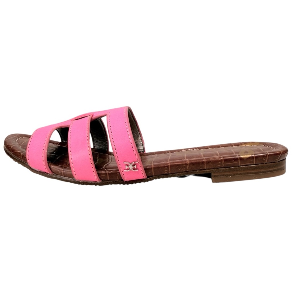 Sam Edelman Bettie Hot Pink Slide Sandals Size 5.5 Coastal Festival Resort - Picture 3 of 12
